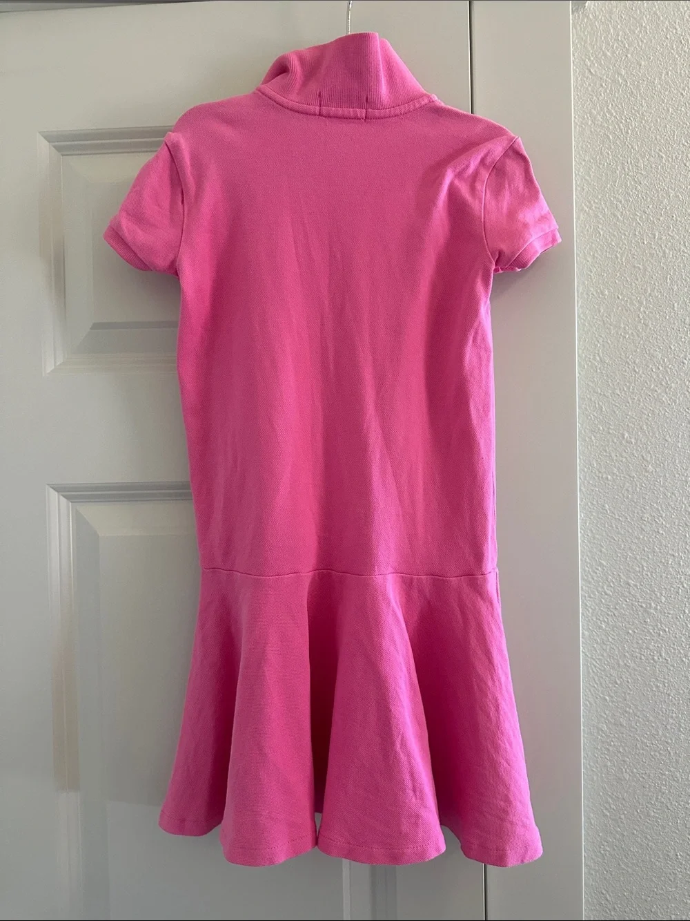 Ralph Lauren Hot Pink Polo Dress with Navy Logo